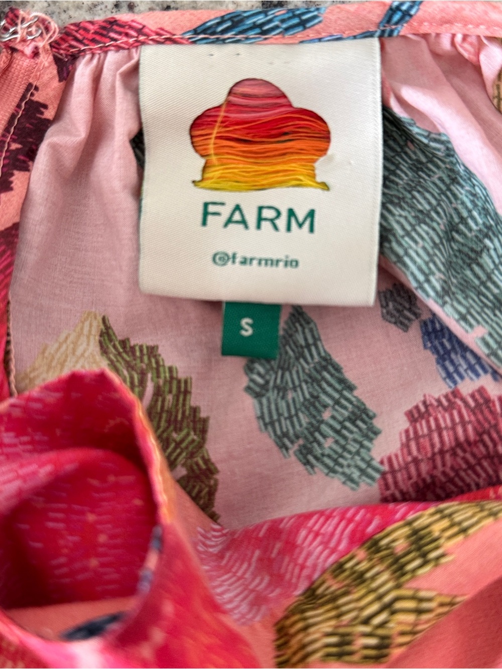 FARM RIO Floral Sea Midi Dress 
Sz Small - Picture 9 of 10